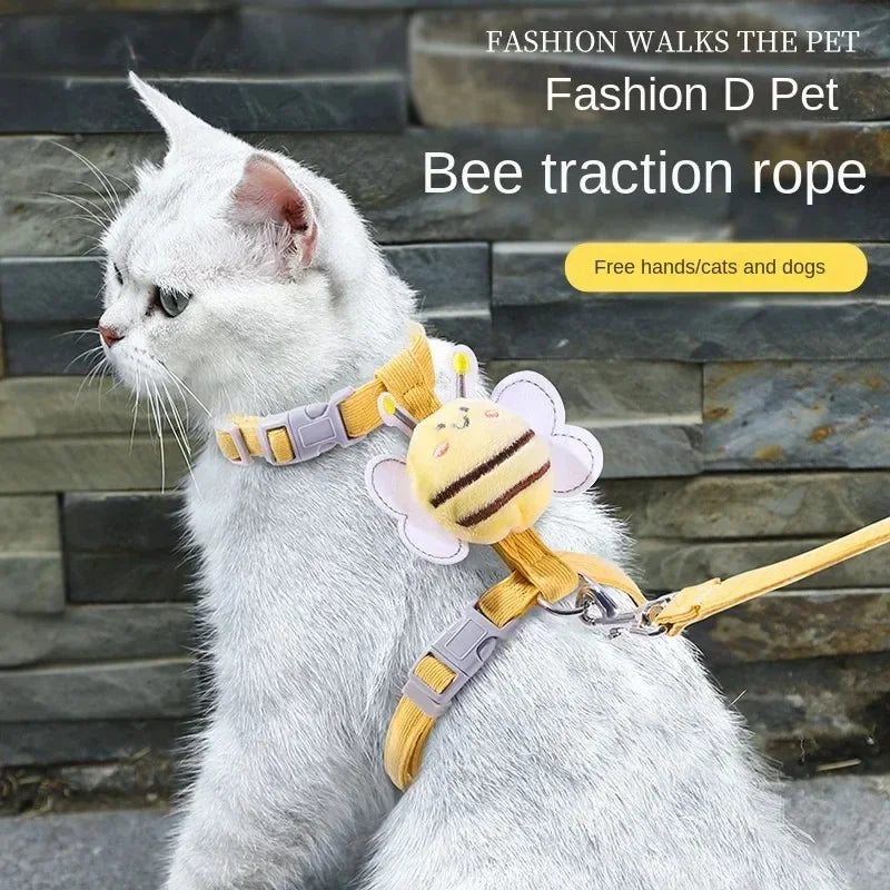 Cute Bee Pet Harness & Leash Set
