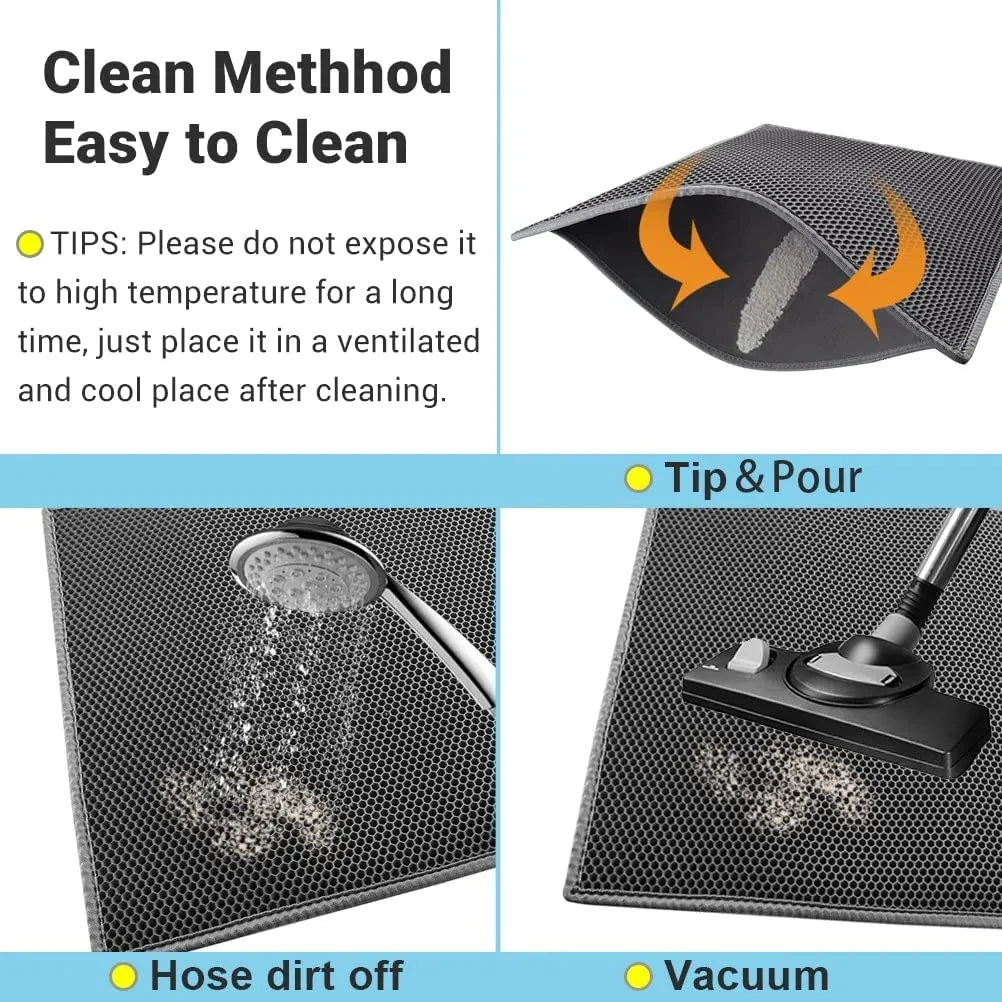 Double Layer Waterproof Pet Litter Box Non-slip Mat