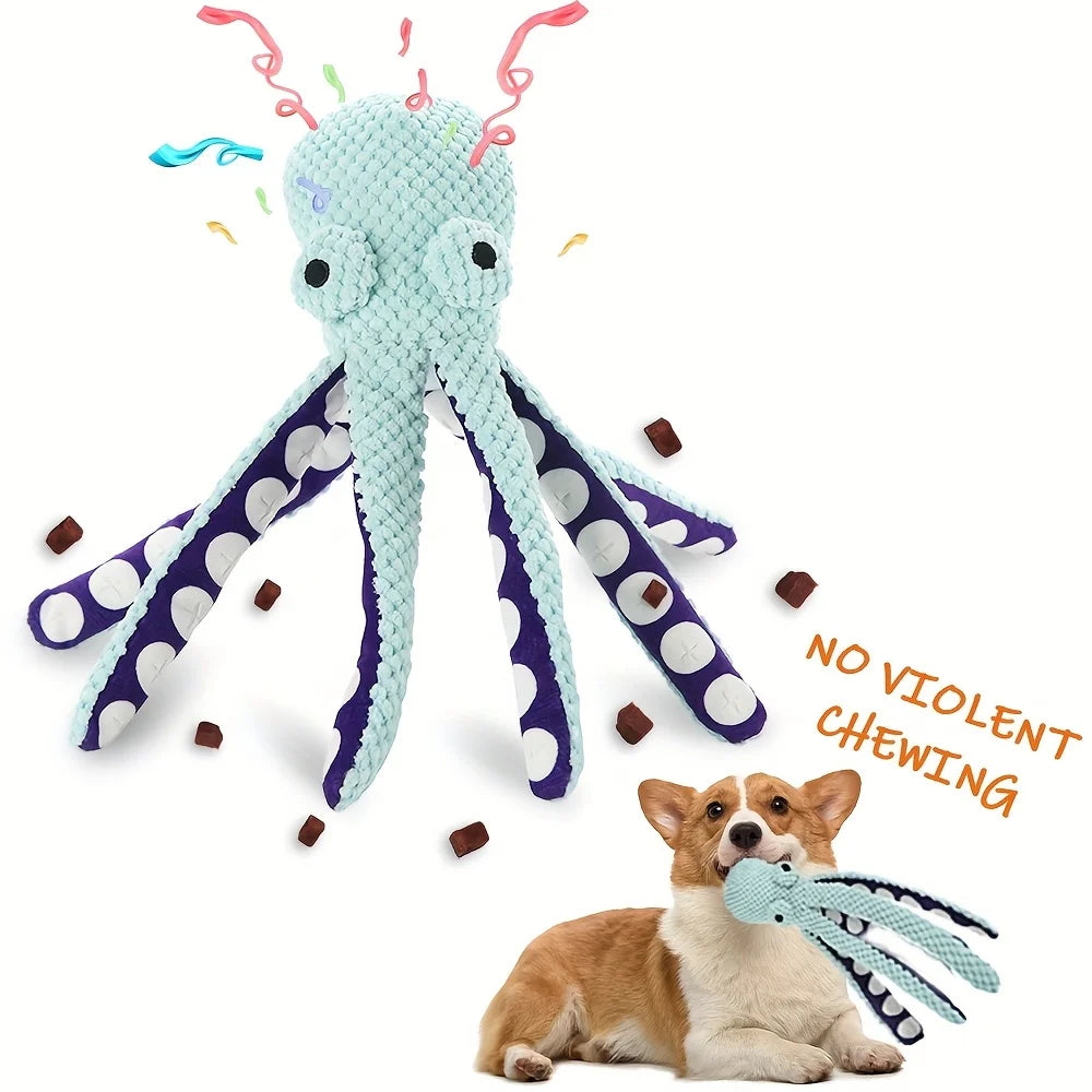 Octopus Dog Toy Plush