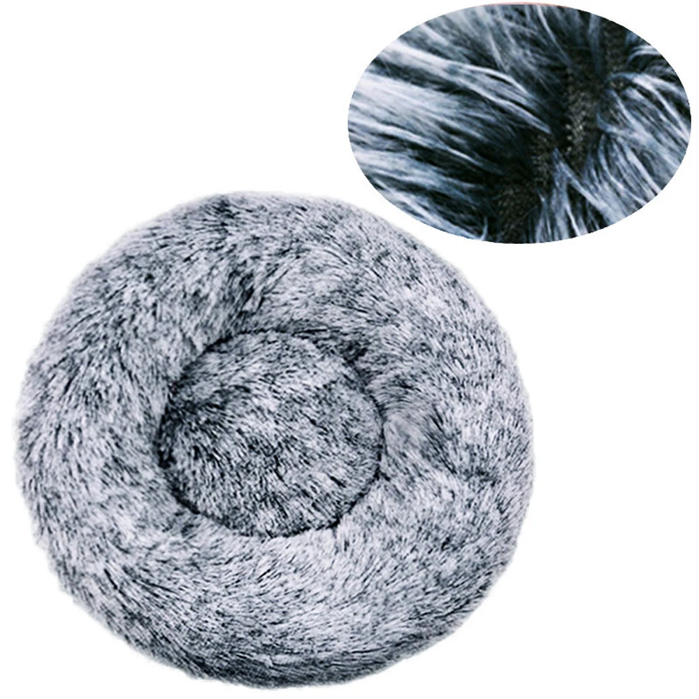 Plush Round Pet Bed