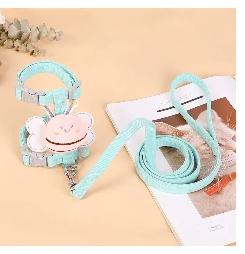 Cute Bee Pet Harness & Leash Set
