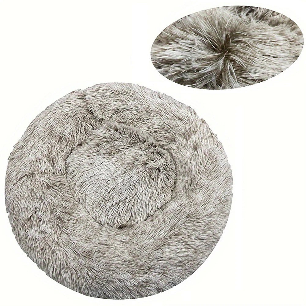Plush Round Pet Bed