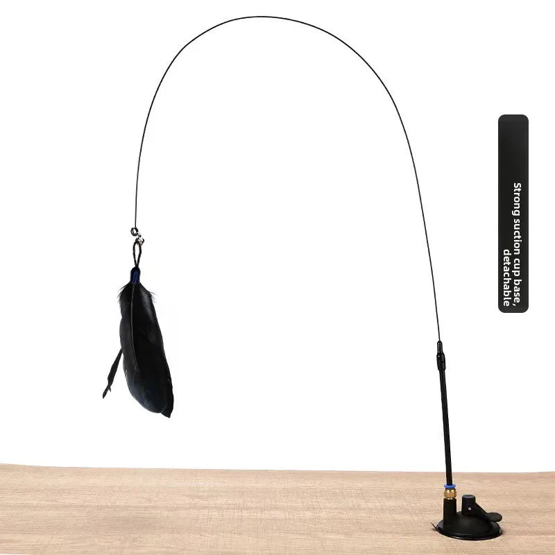 Interactive Feather Cat Teaser Pole