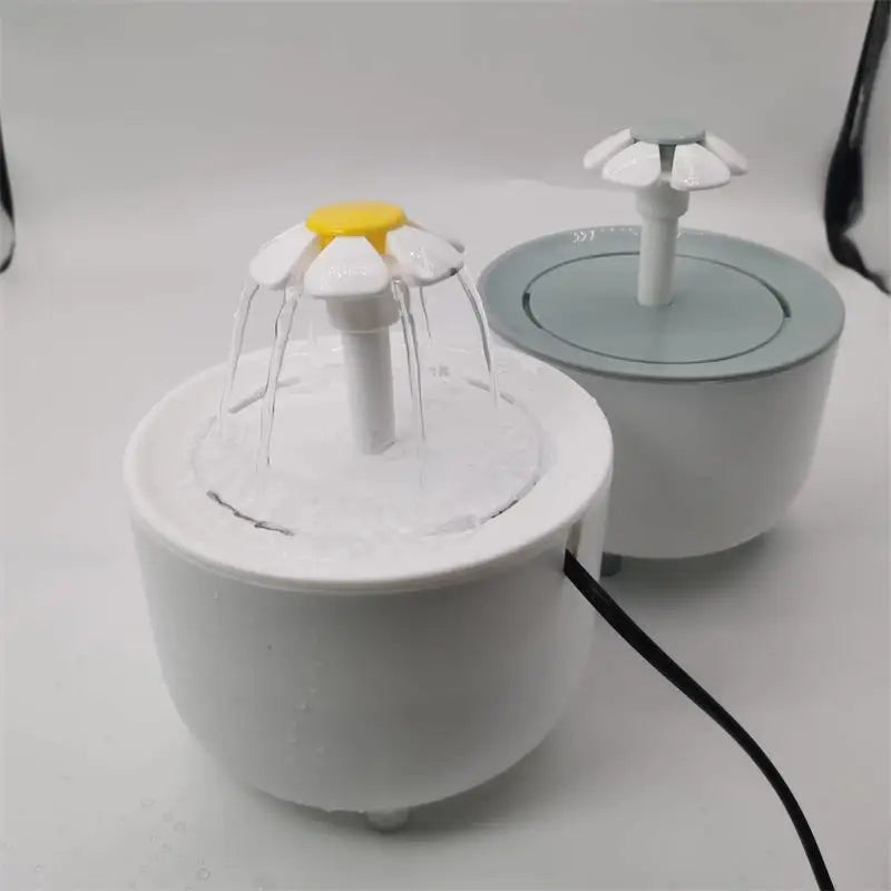 Cute Pet Flower Water Fountain