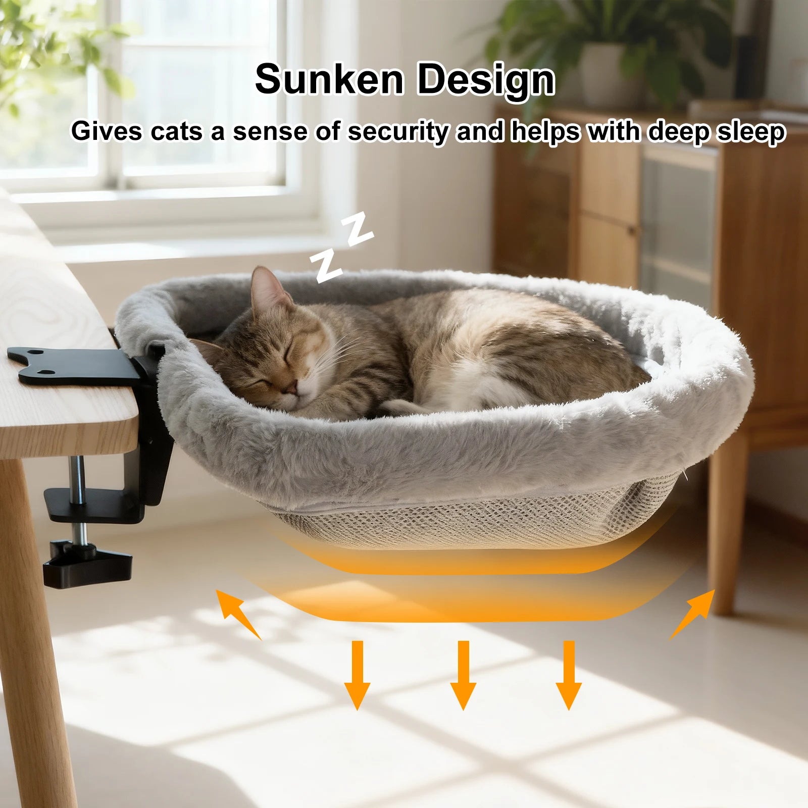 Foldable Cat Desk Hammock