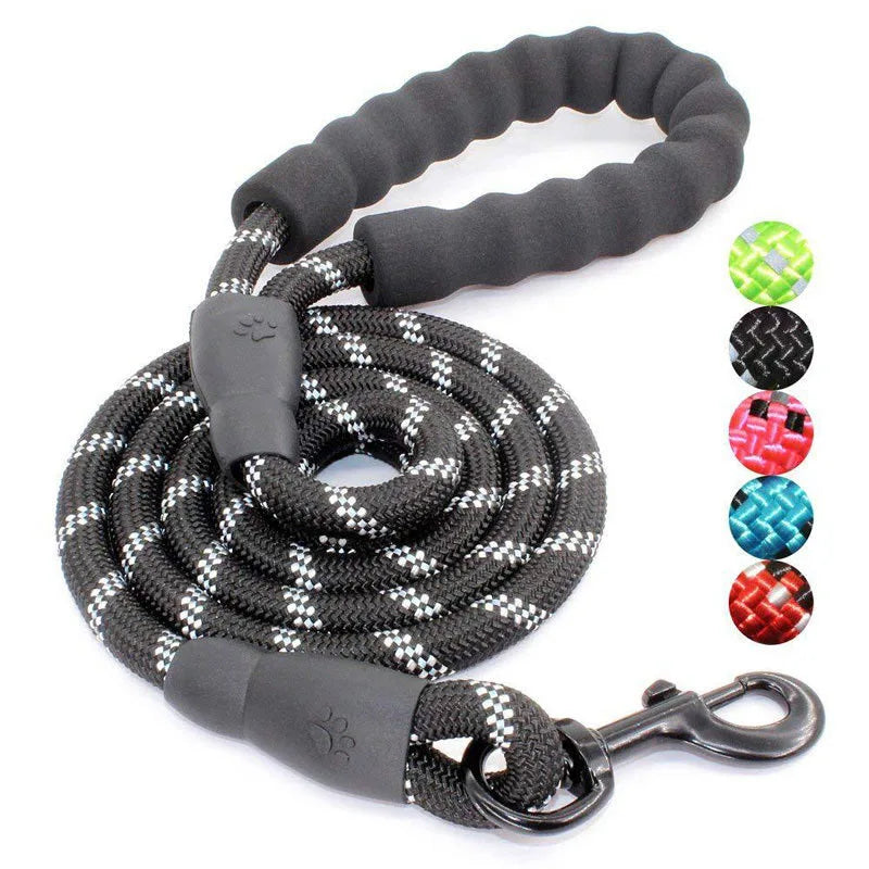 Reflective Padded Dog Leash With Comfortable Padded Handle