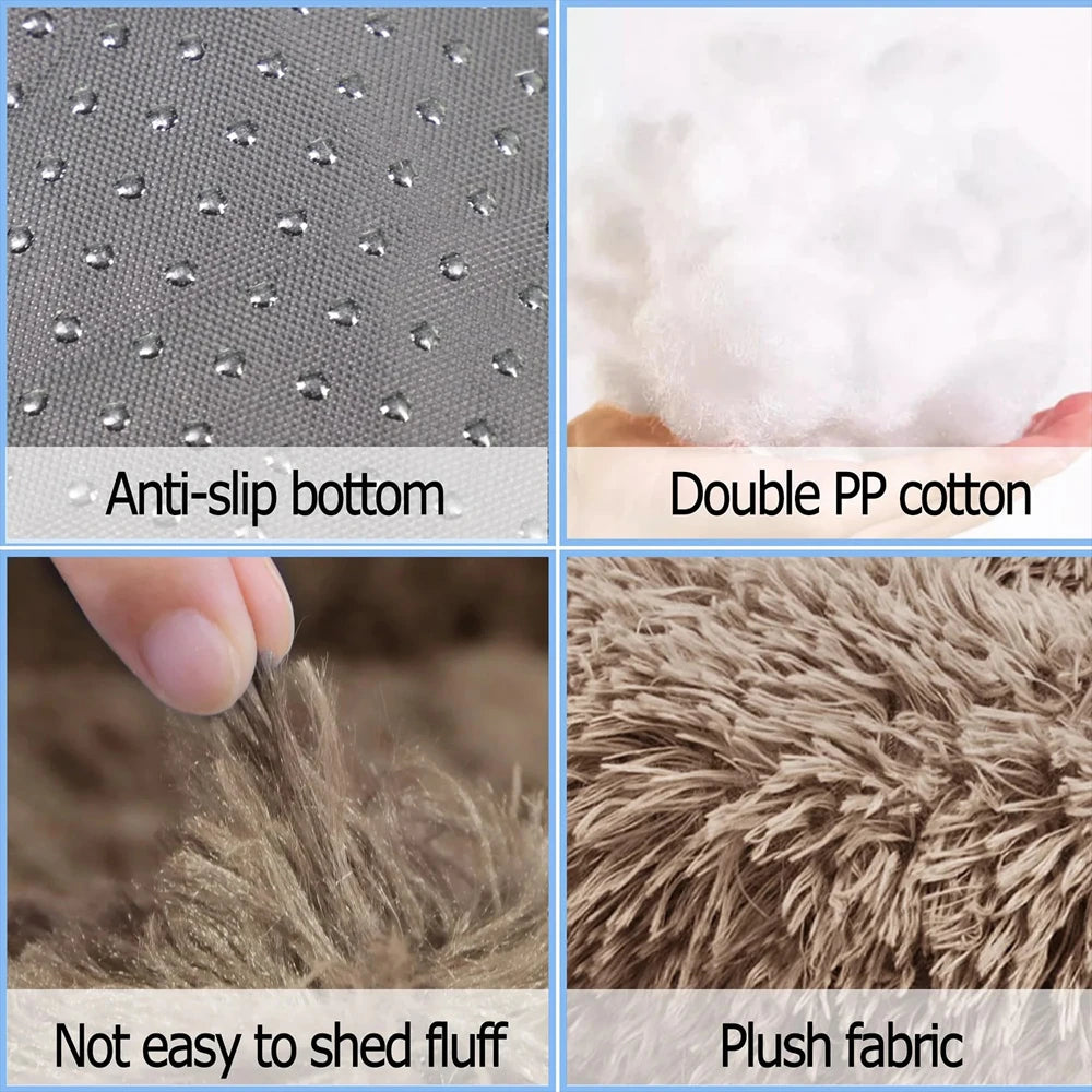 Plush Round Pet Bed
