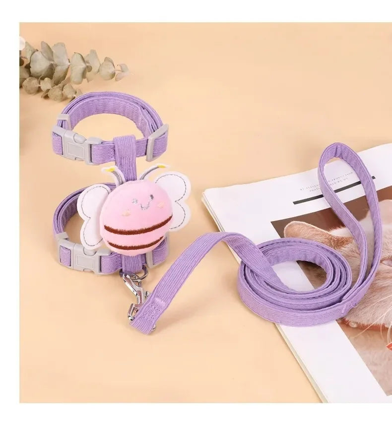 Cute Bee Pet Harness & Leash Set