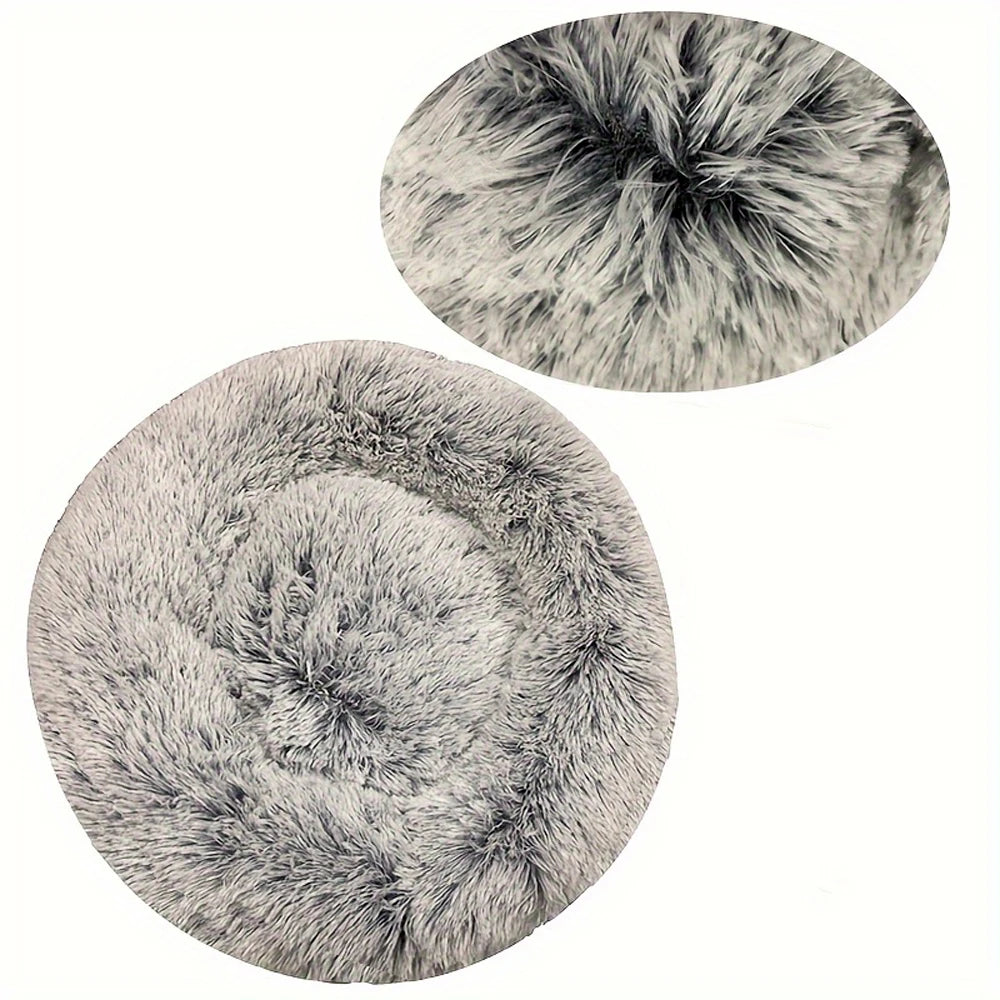 Plush Round Pet Bed