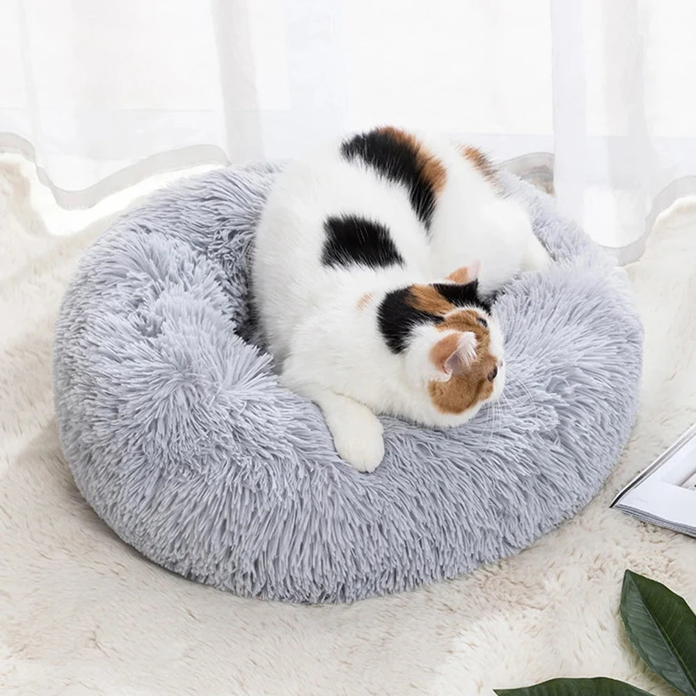 Plush Round Pet Bed