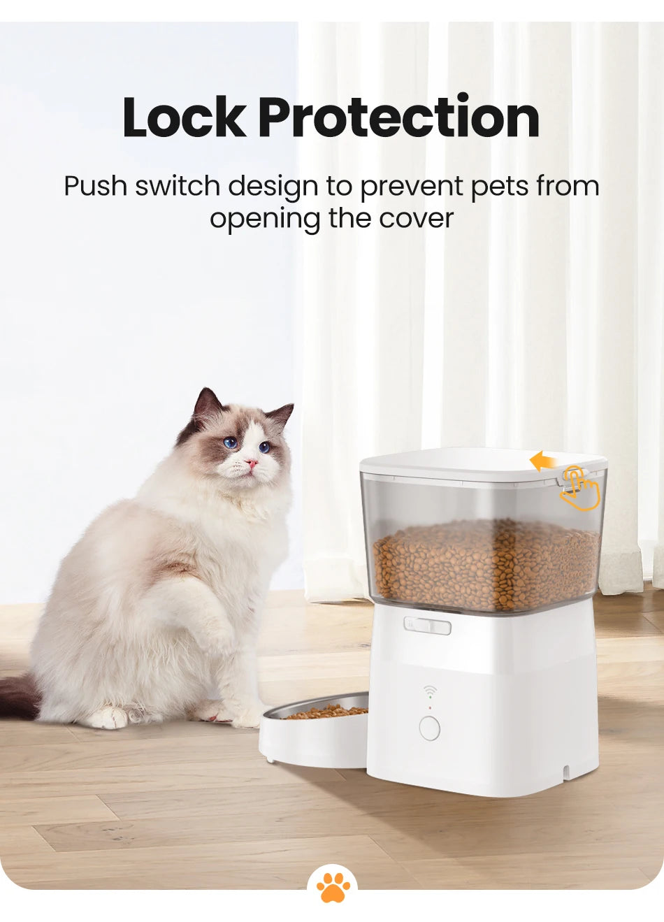 2L Smart Timed Pet Food Dispenser