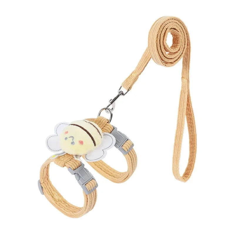 Cute Bee Pet Harness & Leash Set