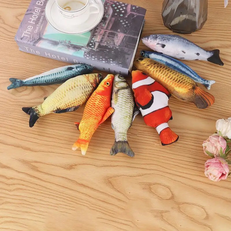 Plush Fish Cat Toy