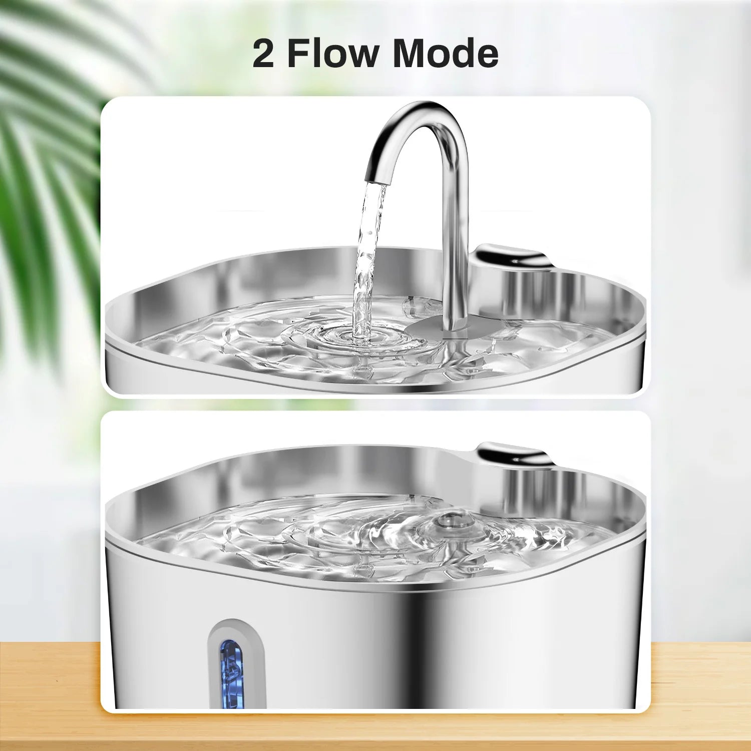 2.2L Stainless Steel Pet Water Fountain
