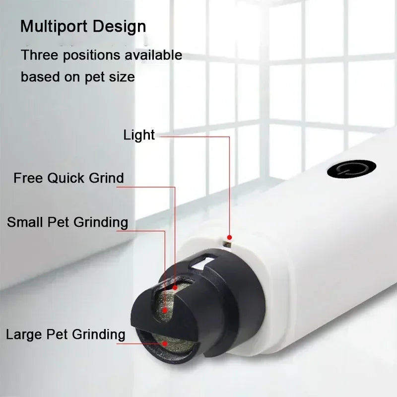 Quiet Electric LED Pet Nail Grinder