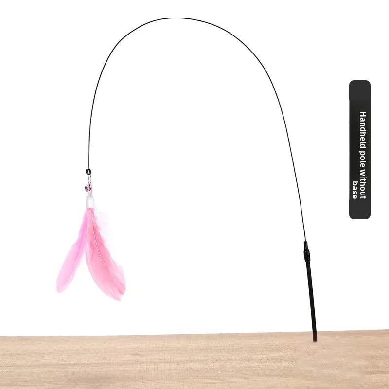 Interactive Feather Cat Teaser Pole