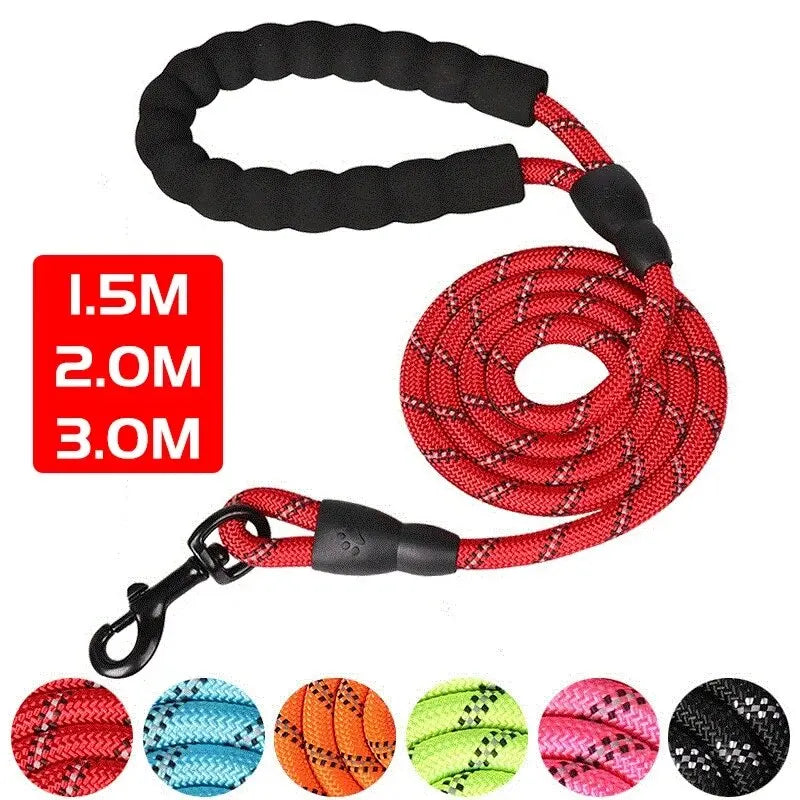 Reflective Padded Dog Leash With Comfortable Padded Handle