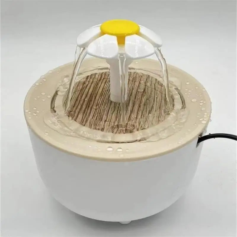 Cute Pet Flower Water Fountain