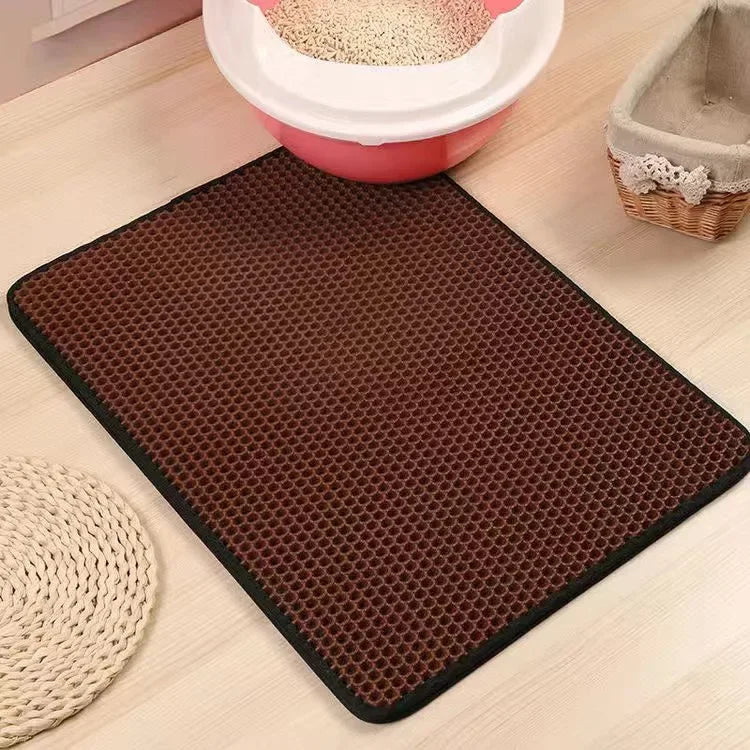 Double Layer Waterproof Pet Litter Box Non-slip Mat