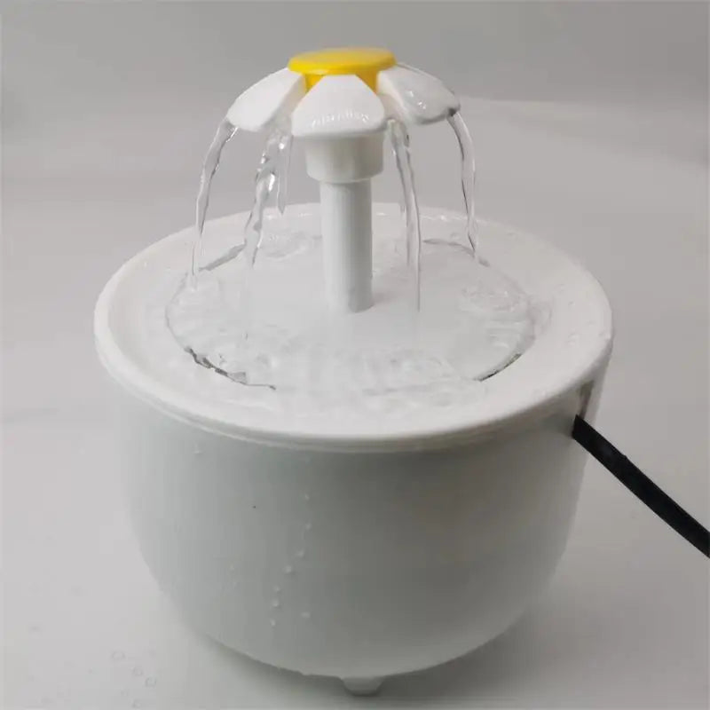 Cute Pet Flower Water Fountain