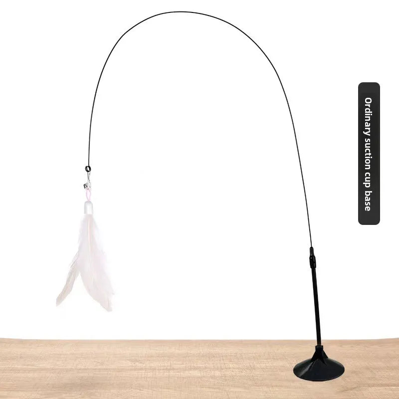 Interactive Feather Cat Teaser Pole
