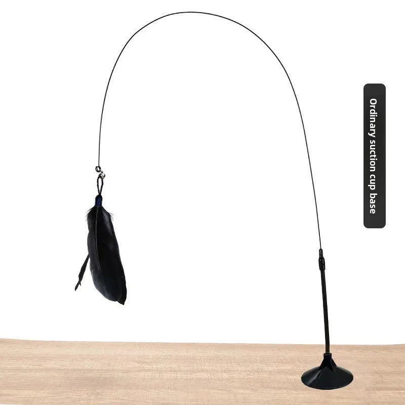Interactive Feather Cat Teaser Pole