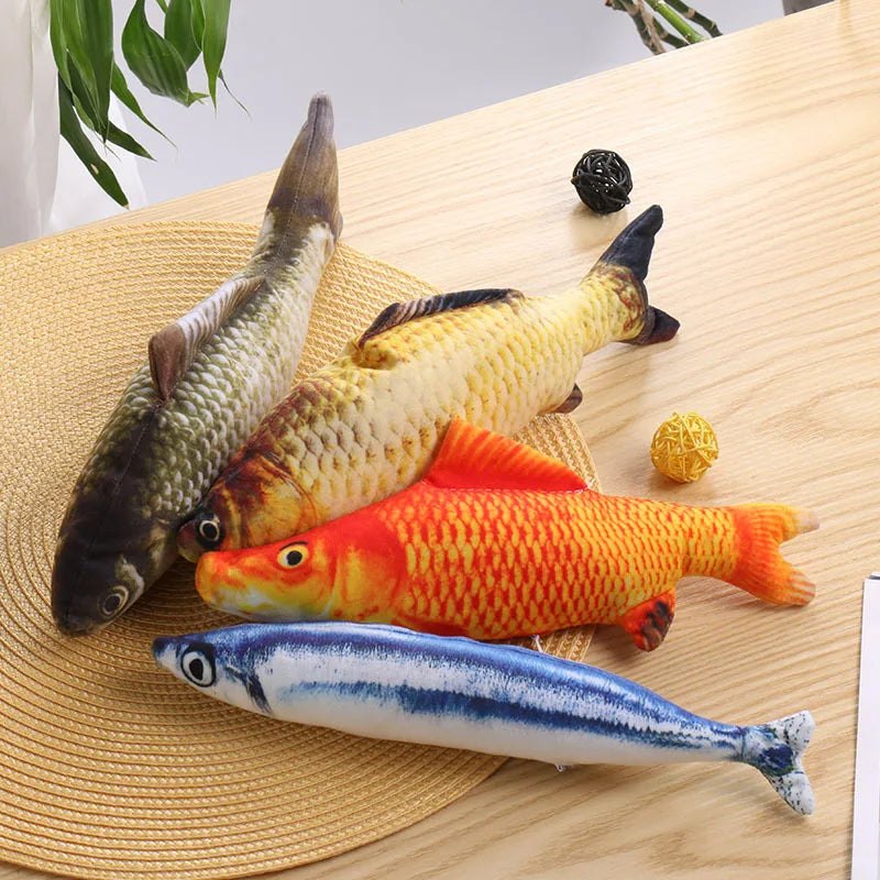 Plush Fish Cat Toy