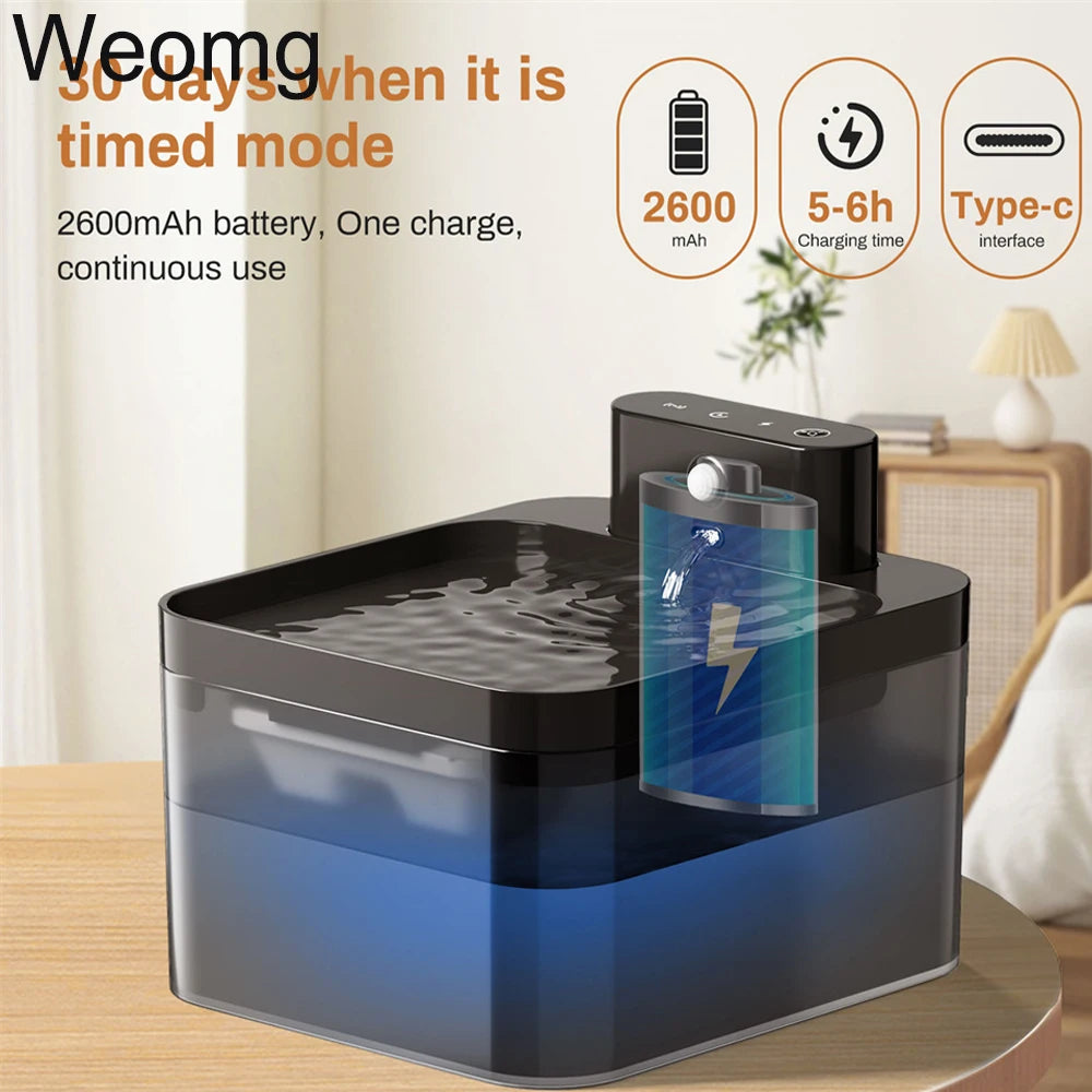 Smart Rechargeable Pet Water Fountain