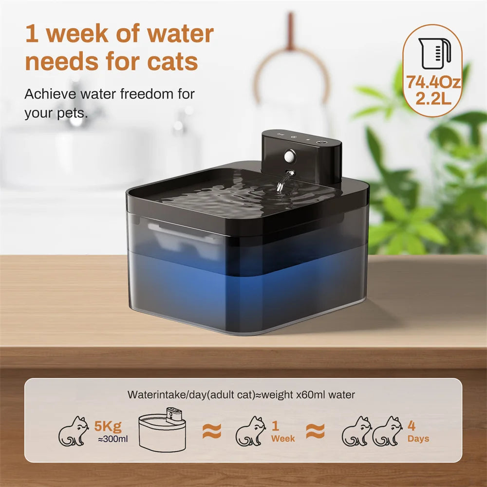 Smart Rechargeable Pet Water Fountain
