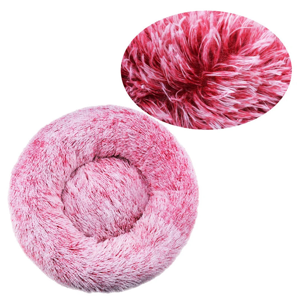 Plush Round Pet Bed