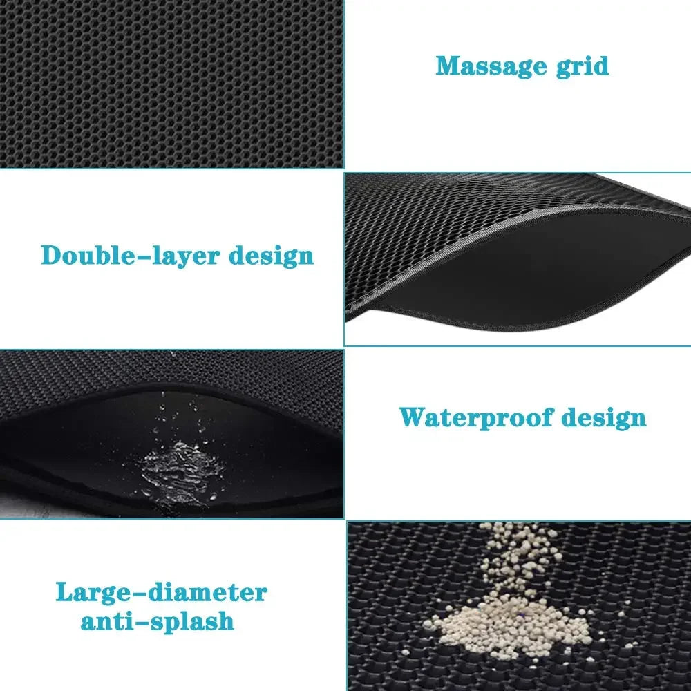 Double Layer Waterproof Pet Litter Box Non-slip Mat