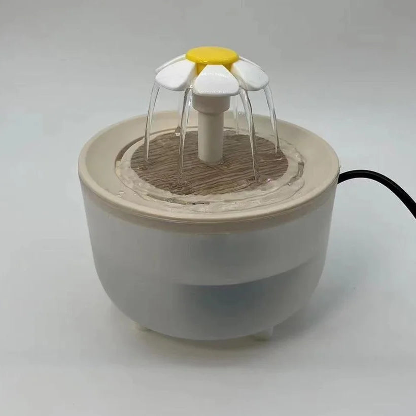 Cute Pet Flower Water Fountain