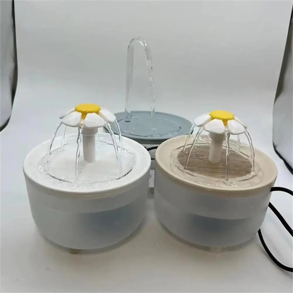 Cute Pet Flower Water Fountain