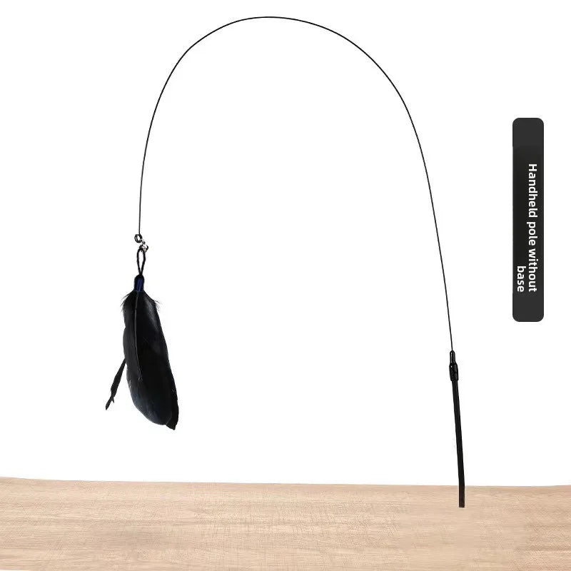 Interactive Feather Cat Teaser Pole