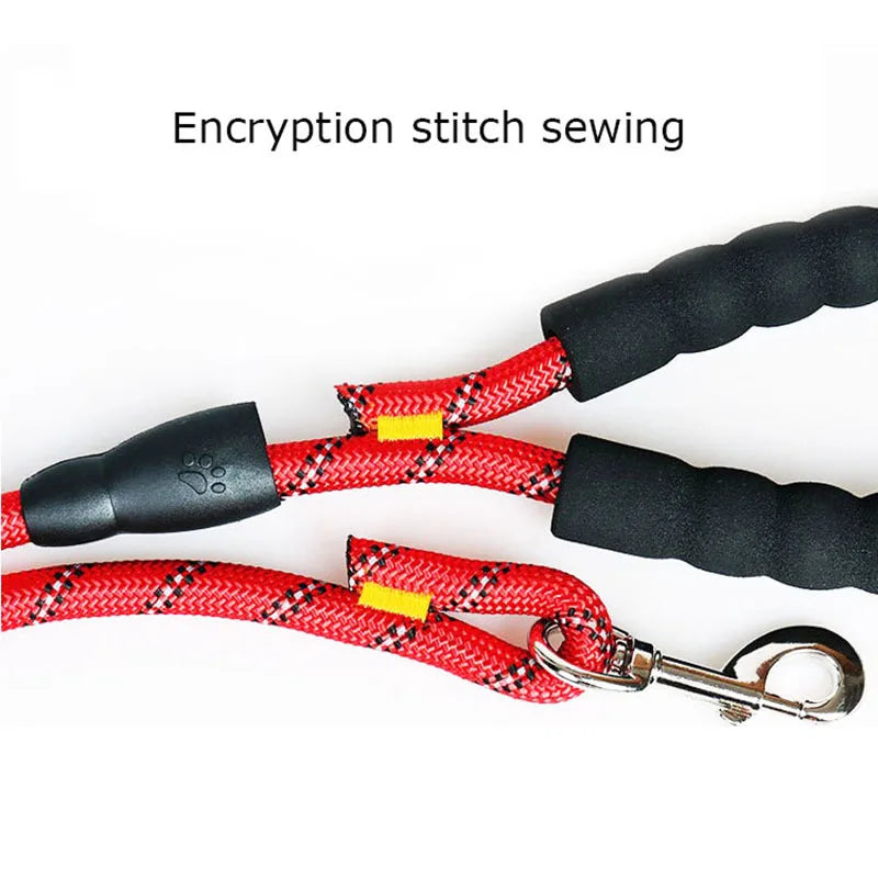 Reflective Padded Dog Leash With Comfortable Padded Handle