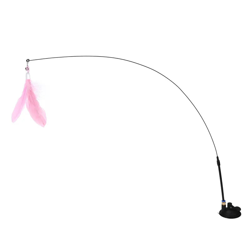 Interactive Feather Cat Teaser Pole