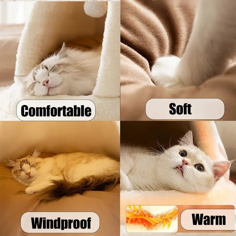 Self-Warming Cat Tent Bed