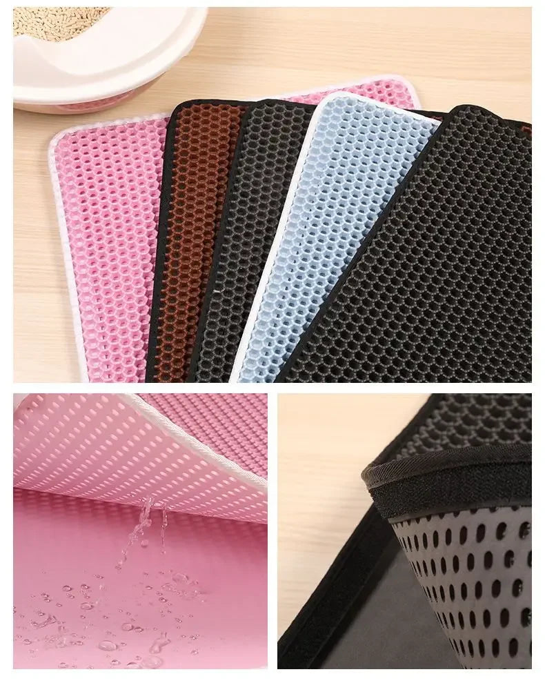 Double Layer Waterproof Pet Litter Box Non-slip Mat