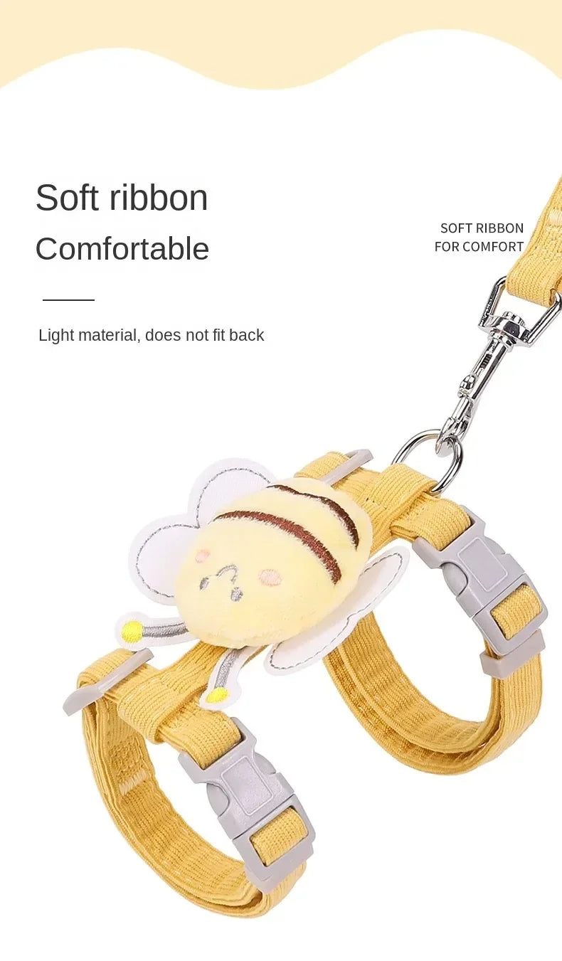 Cute Bee Pet Harness & Leash Set
