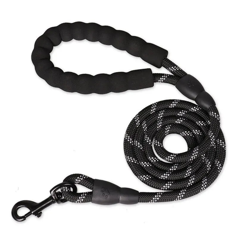 Reflective Padded Dog Leash With Comfortable Padded Handle