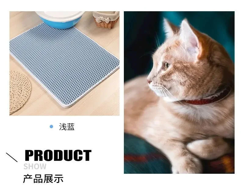 Double Layer Waterproof Pet Litter Box Non-slip Mat