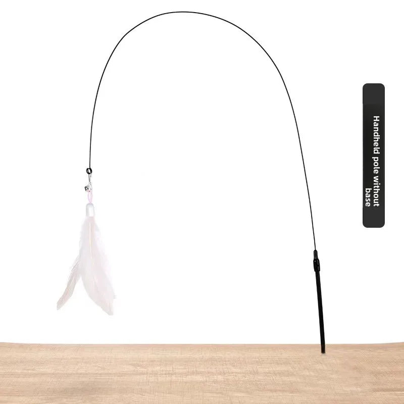 Interactive Feather Cat Teaser Pole