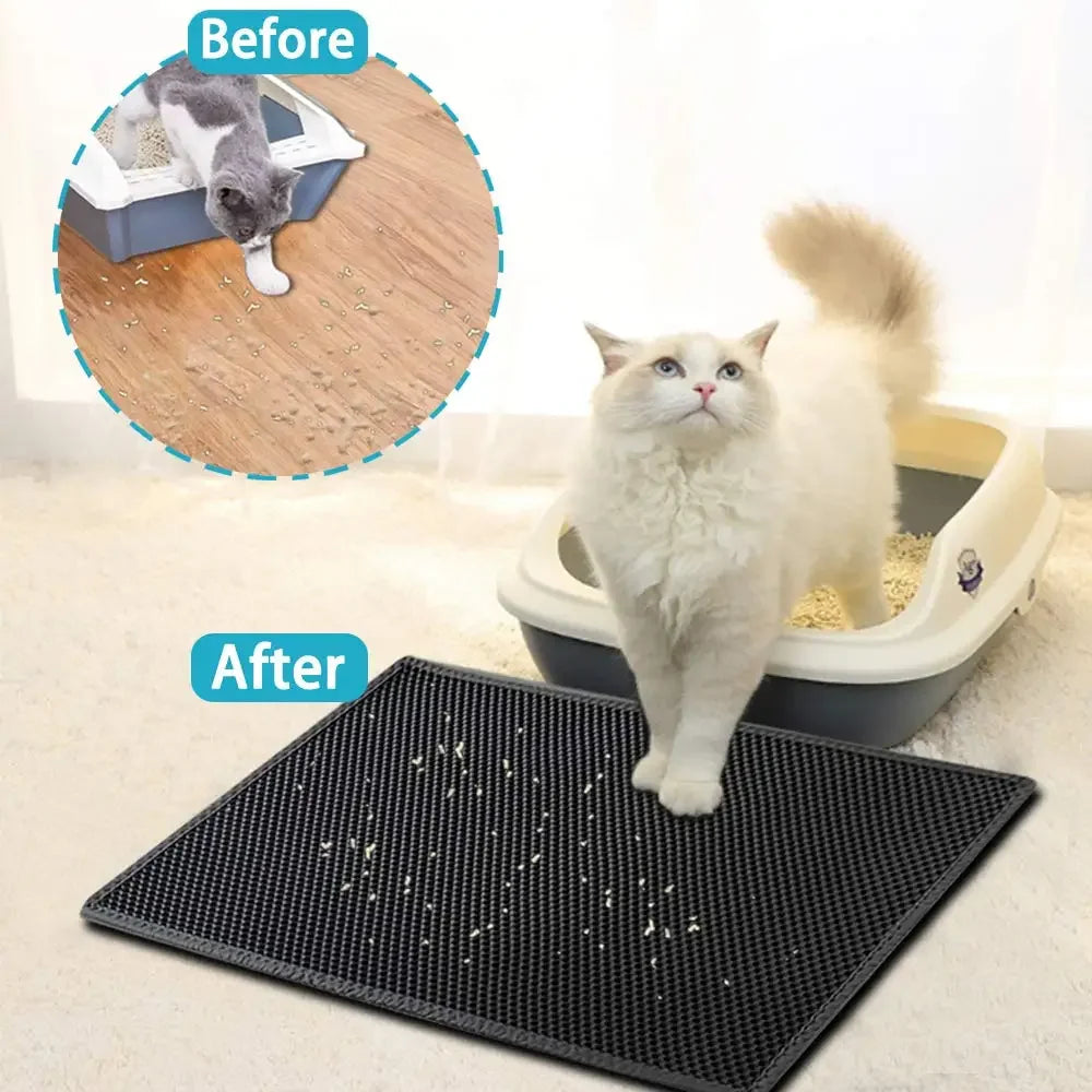 Double Layer Waterproof Pet Litter Box Non-slip Mat