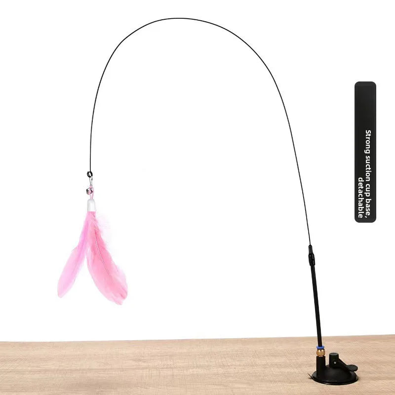 Interactive Feather Cat Teaser Pole