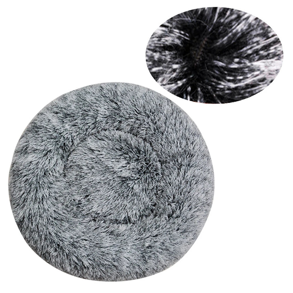 Plush Round Pet Bed