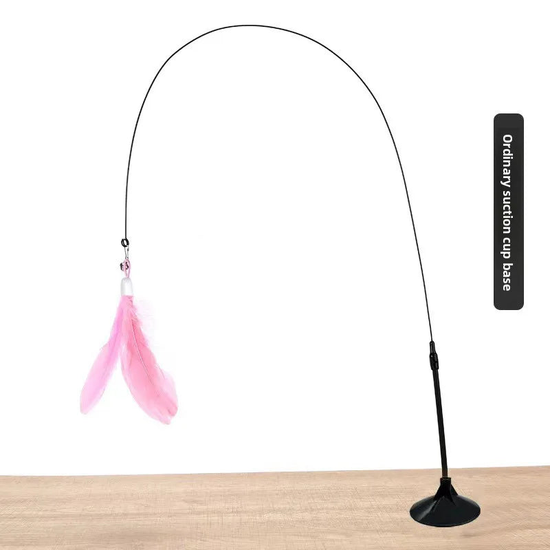 Interactive Feather Cat Teaser Pole