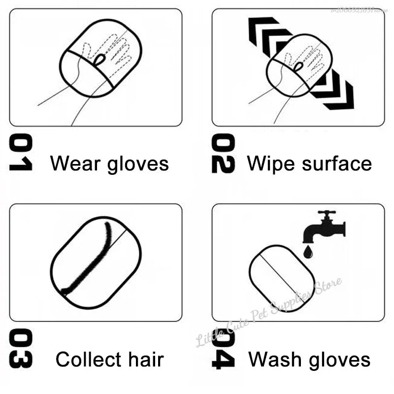Reusable Pet Hair Removal Mitt