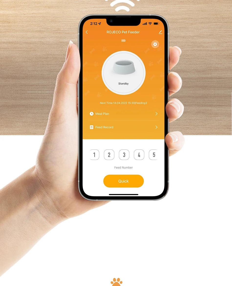 2L Smart Timed Pet Food Dispenser