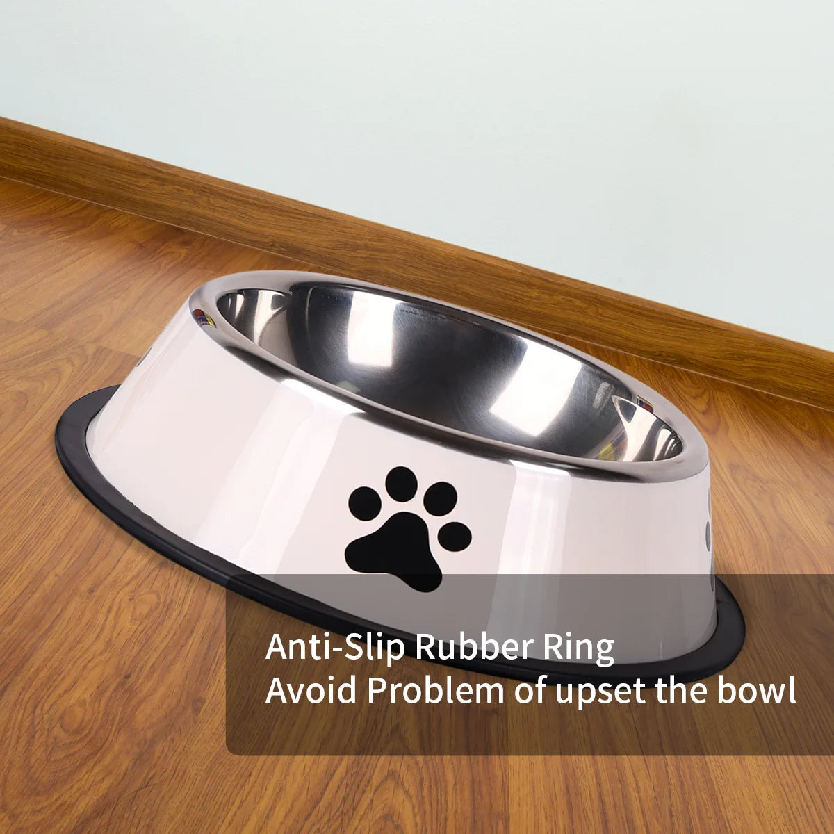 Stainless steel Non-Slip Pet Bowl