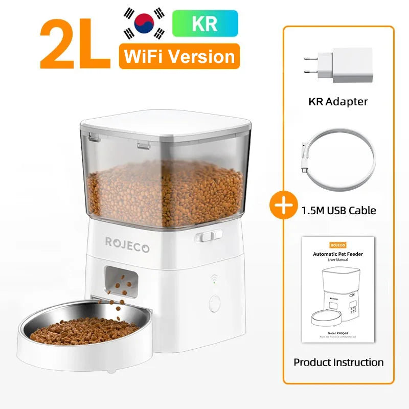 2L Smart Timed Pet Food Dispenser